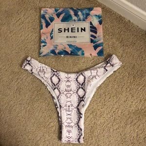 NEW! SHEIN High waist snakeskin cheeky bottoms